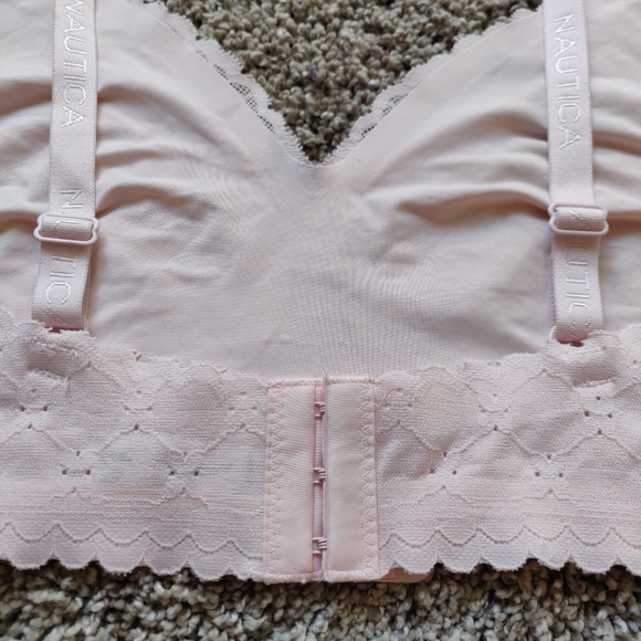 NWOT Nautica Intimates Seamless Light Pink Lacy Bralette 3X - Picture 9 of 12